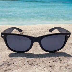 !Price Drop! Black Polarized Sunglasses - Wayfarer Silhouette - EUC